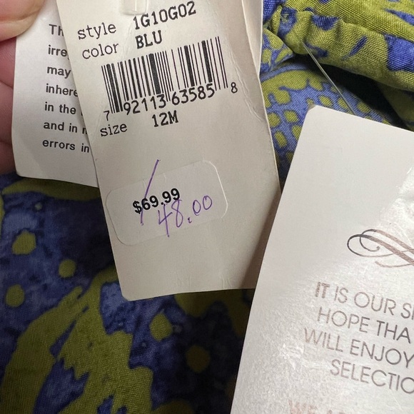 Rabbit, Rabbit, Rabbit green and lavender dress. - Picture 7 of 8